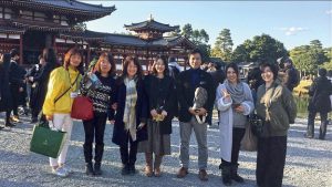 ▲平等院鳳凰堂にて