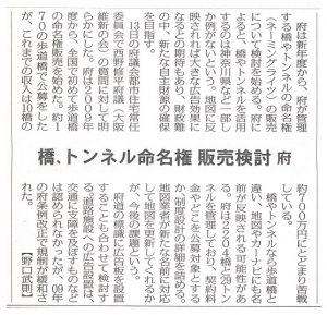 ▲毎日新聞朝刊（地域面）