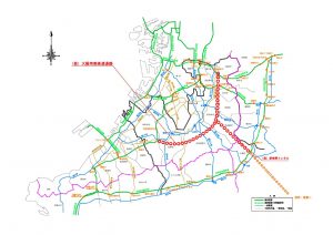 ▲大阪南部高速道路の計画図