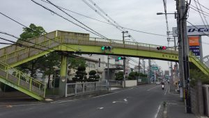 ▲劣化が激しい松ヶ丘歩道橋